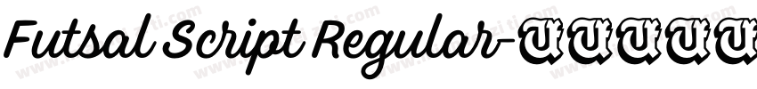 Futsal Script Regular字体转换
